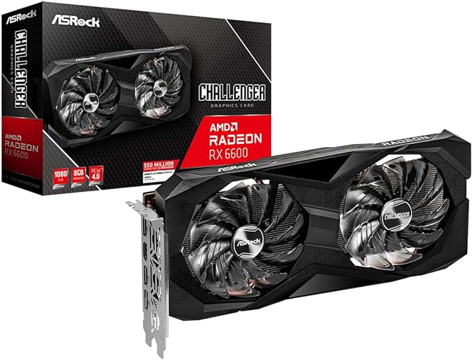 Placa de Vídeo ASRock AMD Radeon RX 6600 CLD 8G