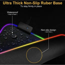 Mouse pad Gamer Led Rgb 7 Cores tamanho grande 80x30cm Usb