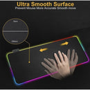 Mouse pad Gamer Led Rgb 7 Cores tamanho grande 80x30cm Usb