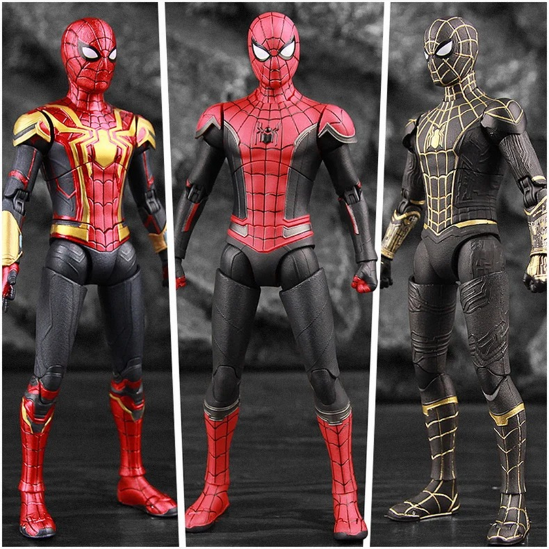 Boneco Action Figure Marvel Spider Man Black Zd_Toys