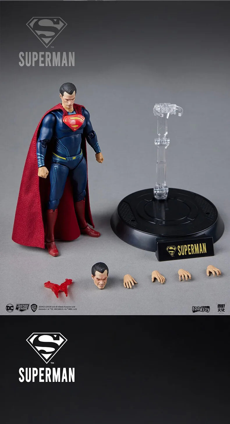 Boneco Action Figure Liga Da Justiça Superman Fondjoy
