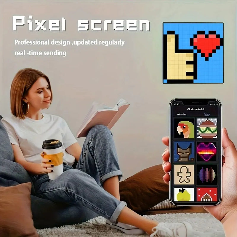 Luminária Gamer LED Screen Pixel Display