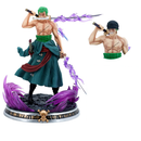 Boneco Action Figure One Piece - Roronoa Zoro 3 Espadas