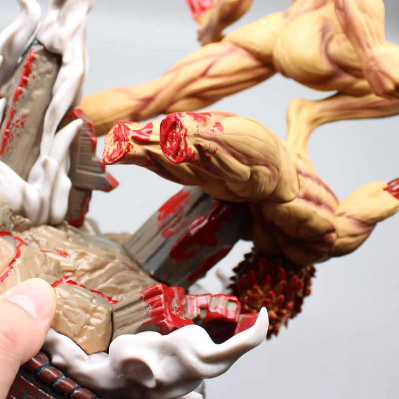 Boneco Action Figure  Attack On Titan - Titan Eren Jager vs Mandibula