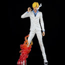 Boneco Action Figure One Piece Sanji Ativa o Diable Jambe