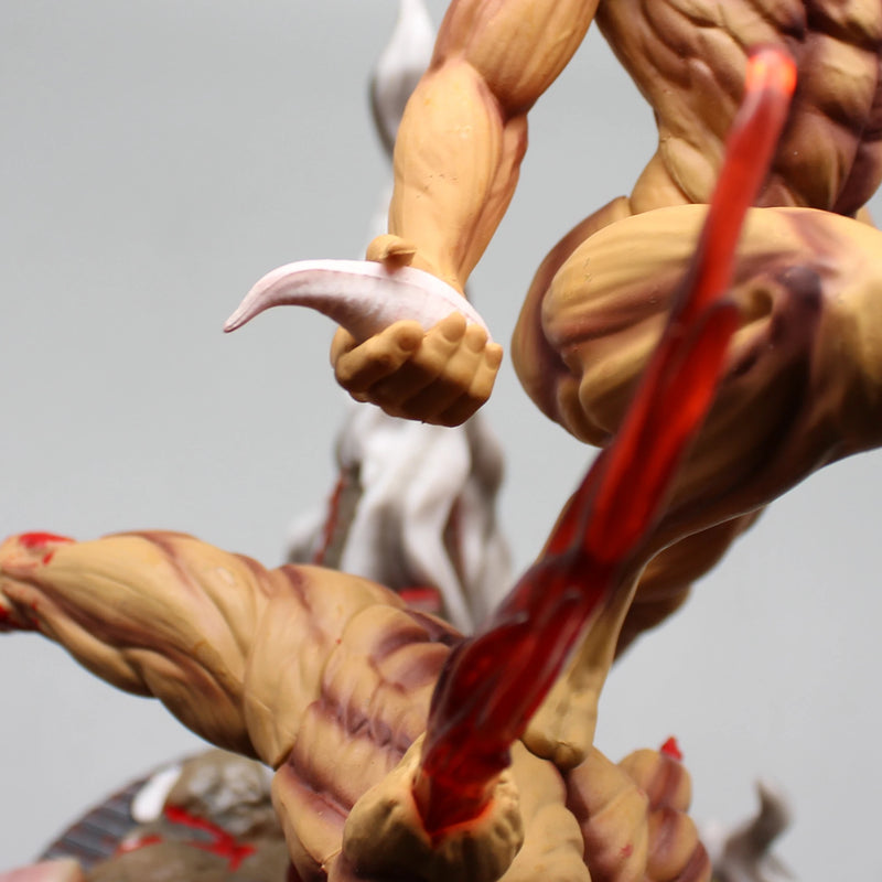 Boneco Action Figure  Attack On Titan - Titan Eren Jager vs Mandibula