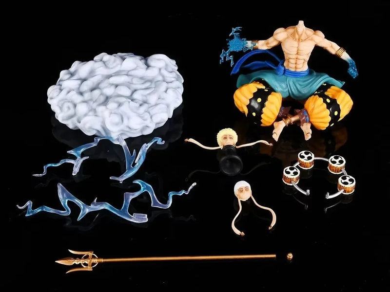 Boneco Action Figure One Piece Enel o Imponente Deus do Trovão