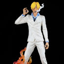 Boneco Action Figure One Piece Sanji Ativa o Diable Jambe