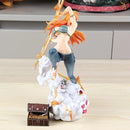 Boneco Action Figure One Piece Nami com Zeus e Seu Baú do Tesouro!
