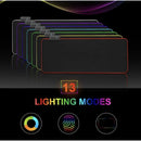 Mouse pad Gamer Led Rgb 7 Cores tamanho grande 80x30cm Usb