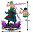 Boneco Action Figure One Piece - Roronoa Zoro 3 Espadas