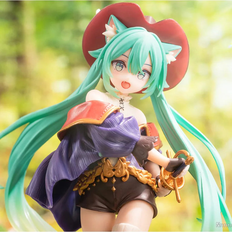 Boneco Action Figure Miku Hatsune Cat - A Estrela do Vocaloid