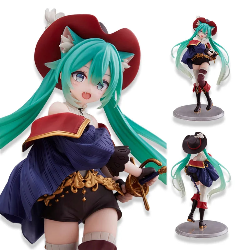 Boneco Action Figure Miku Hatsune Cat - A Estrela do Vocaloid