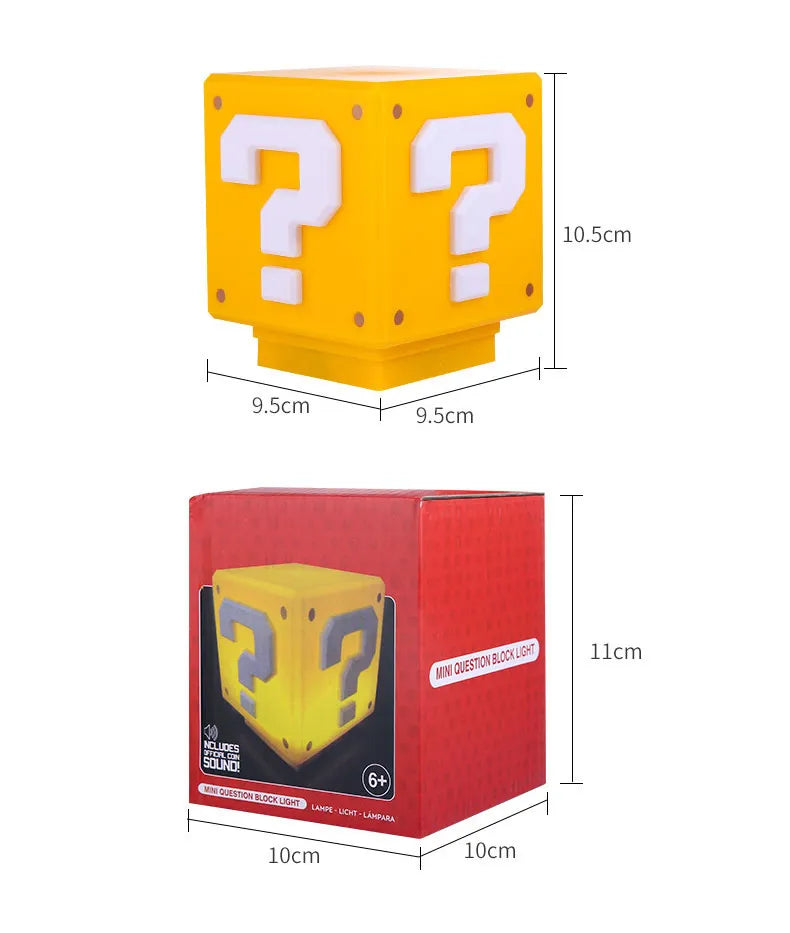 Luminária LED Gamer Super Mario Block