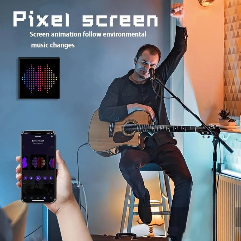 Luminária Gamer LED Screen Pixel Display