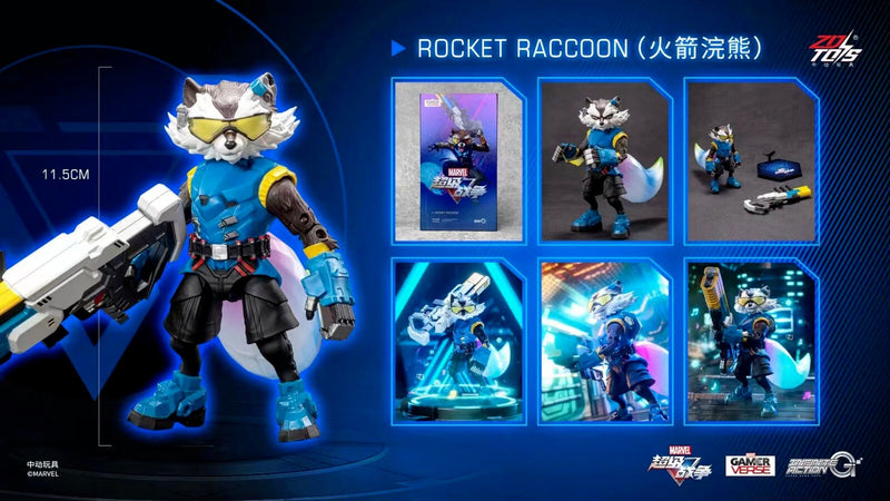 Boneco Action Figure Marvel - Guardiões da Galaxia Rocket Raccoon Zd_Toys