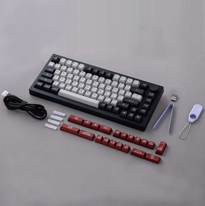 Teclado Mecânico Gamer-  Akko 5075B Plus Dracula Castle 75% Wireless/USB